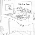 Einstellbares Heben von Großhandel Bürohöhe einstellbarer Computertisch